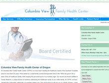 Tablet Screenshot of columbiaviewclinic.com